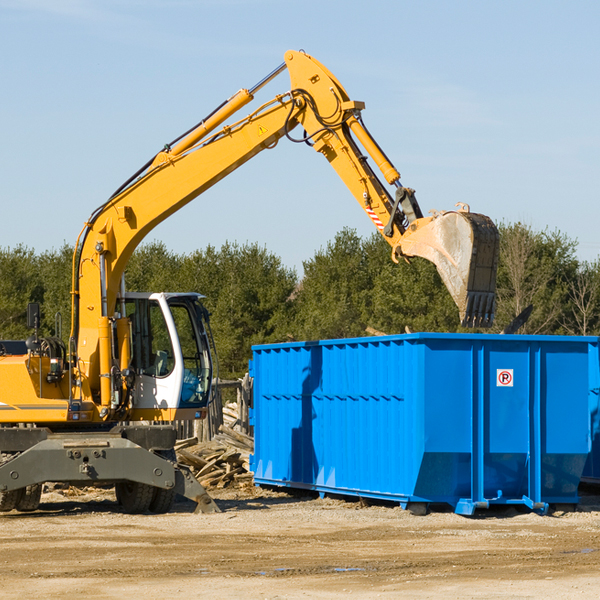 are there any restrictions on where a residential dumpster can be placed in Milledgeville OH